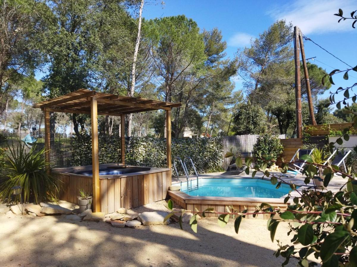 Maison 5 Personnes En Garrigue - Piscine-Spa Prive Langlade Екстер'єр фото